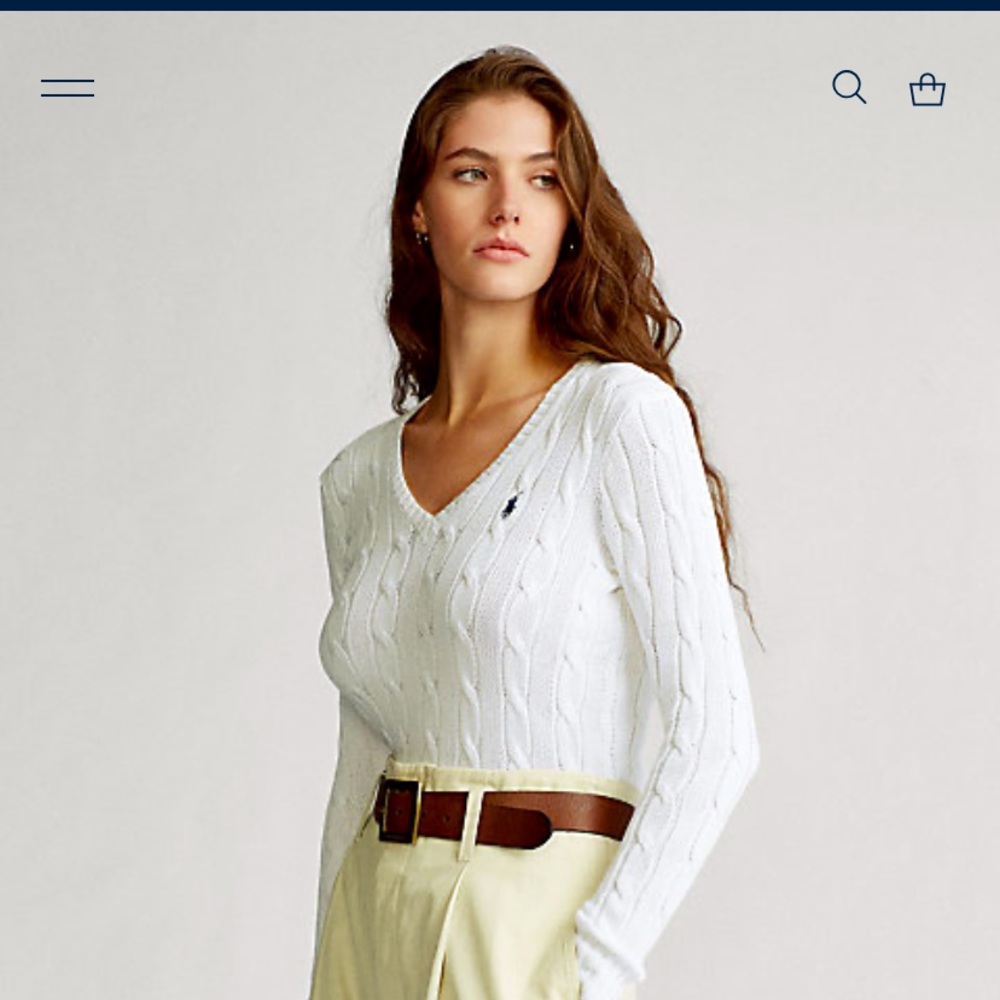 Women’s Ralph Lauren Sport Cable Knit Sweater